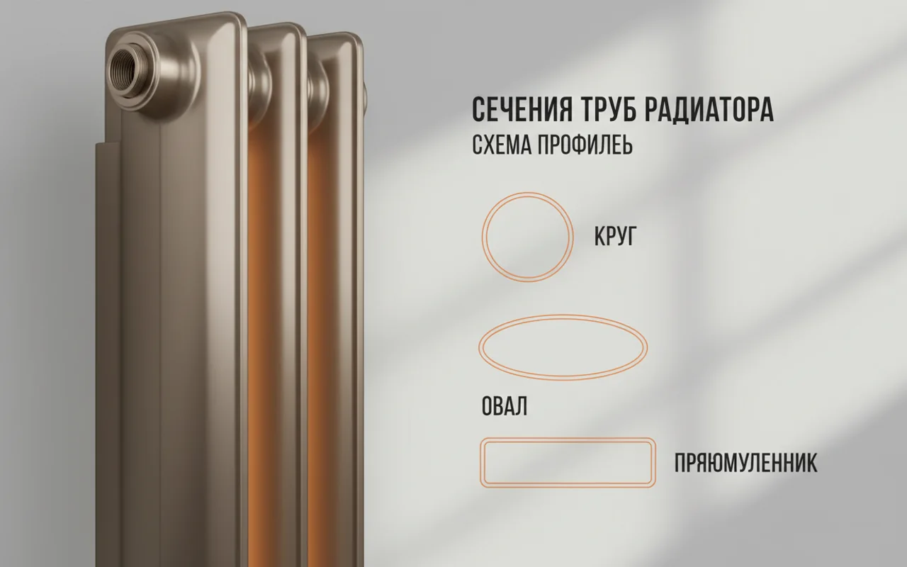 Профили трубы трубчатого радиатора